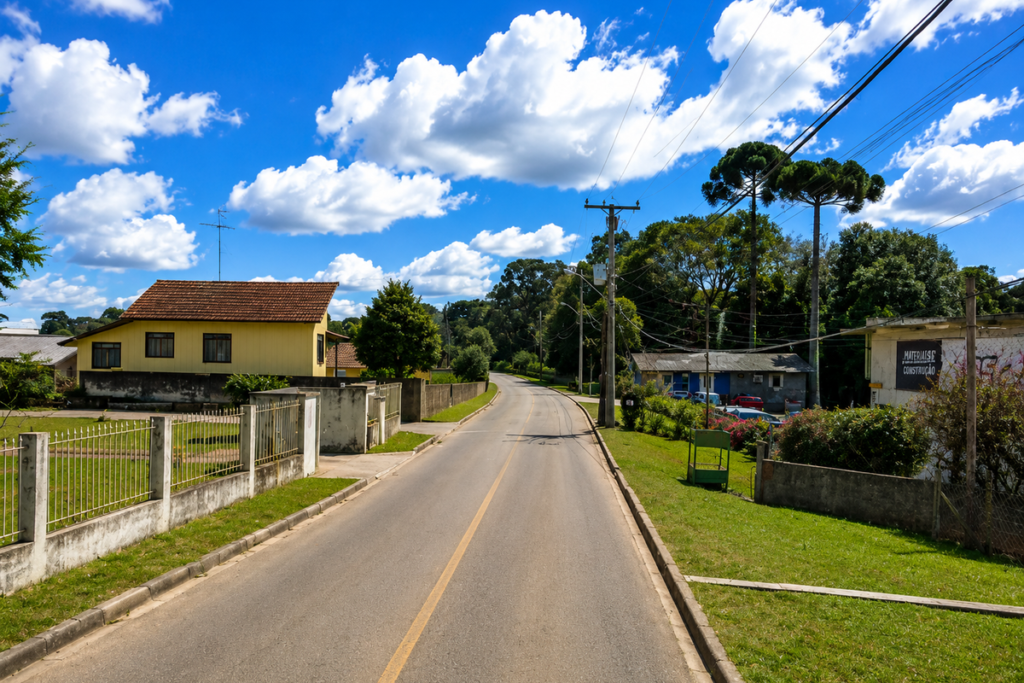 Rua José Júlio Tortato no Campo de Santana em Curitiba